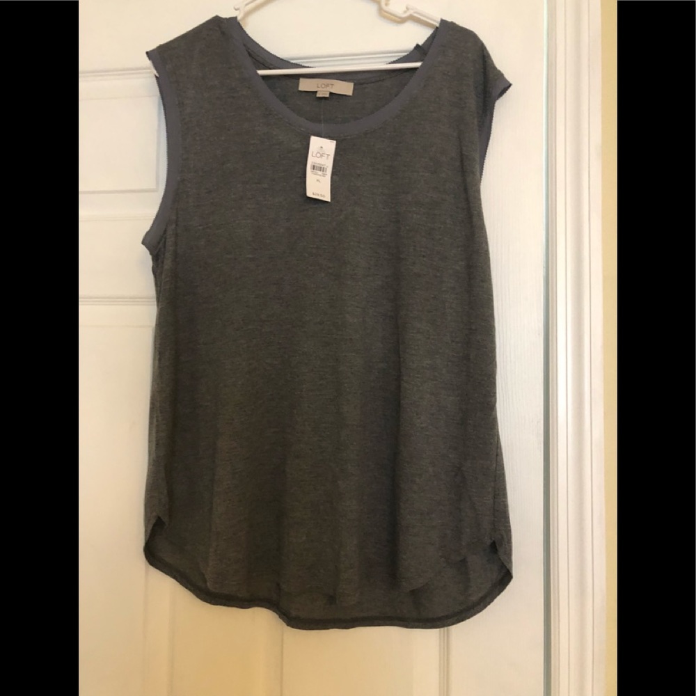 New with tags Loft grey sleeveless tank